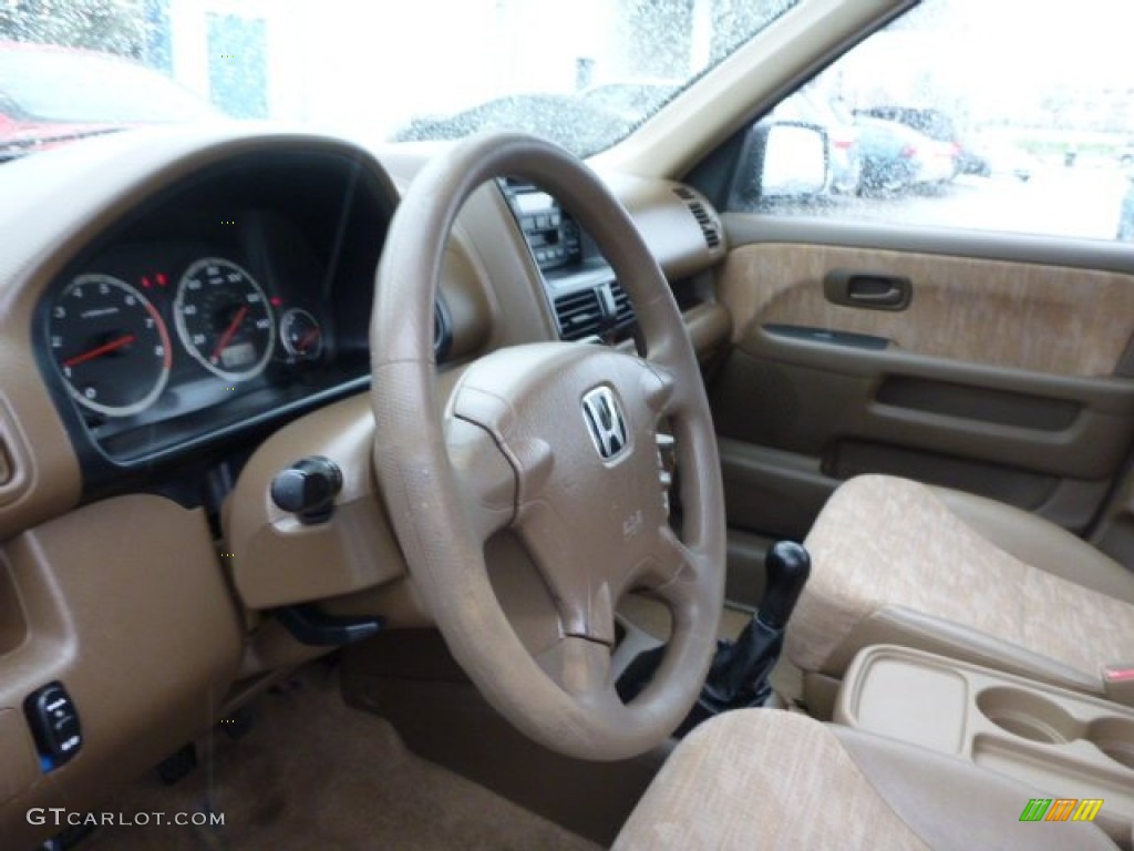 2003 Honda CR-V LX 4WD Saddle Steering Wheel Photo #80008001