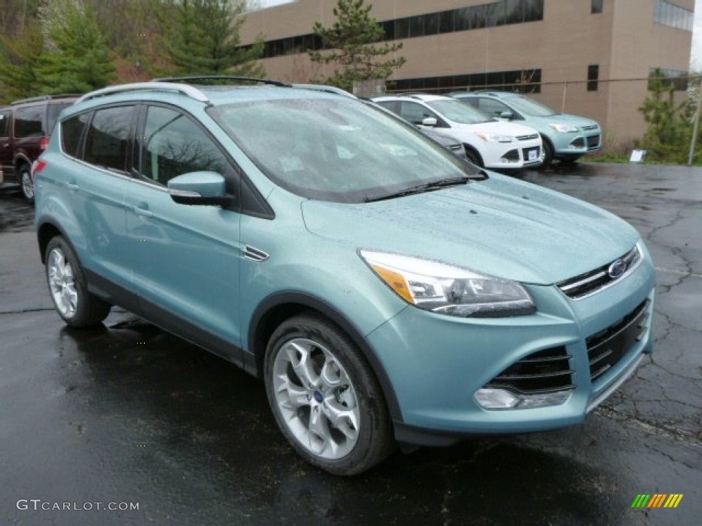 2013 Escape Titanium 2.0L EcoBoost 4WD - Frosted Glass Metallic / Charcoal Black photo #1