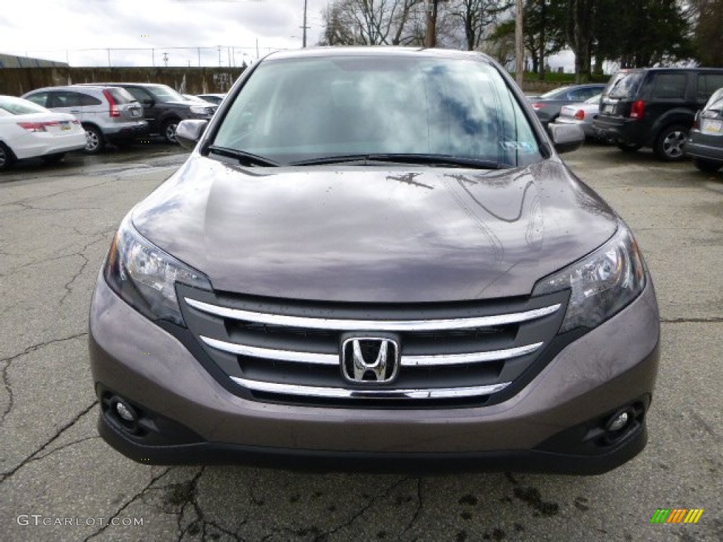 2013 CR-V EX-L AWD - Urban Titanium Metallic / Black photo #8