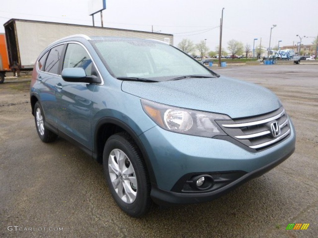 2013 CR-V EX-L AWD - Mountain Air Metallic / Beige photo #1