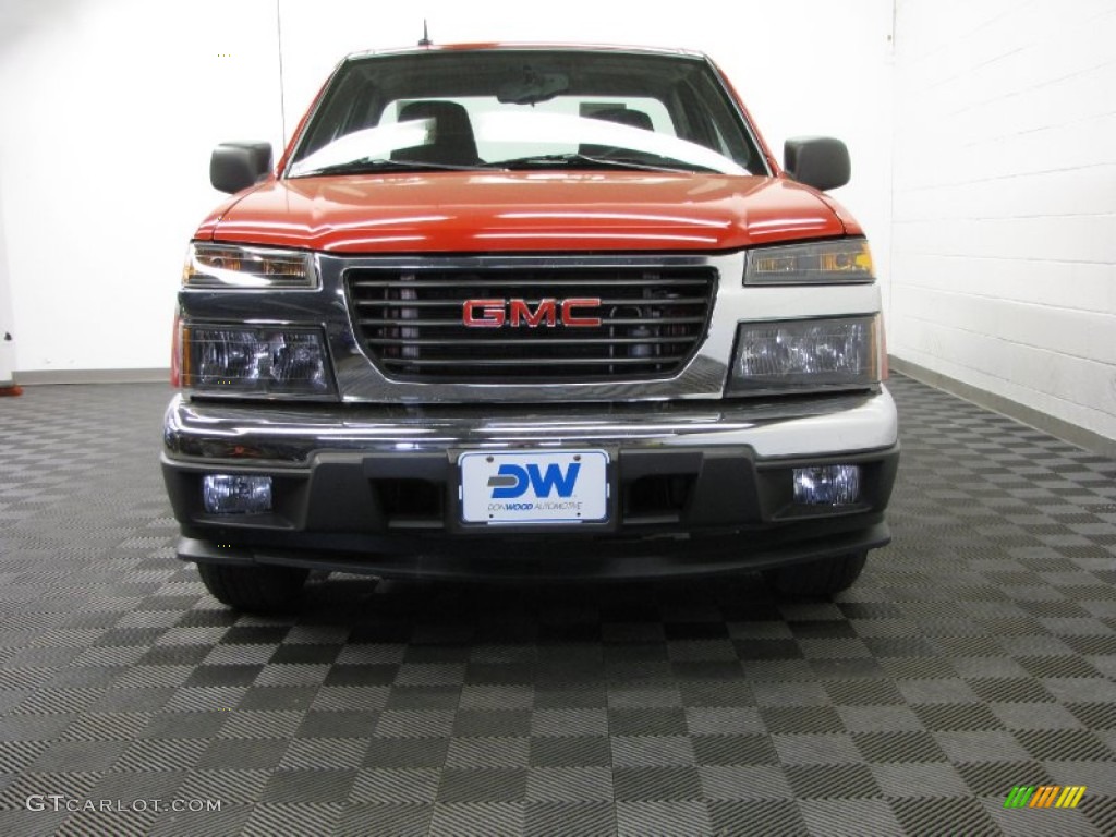 2008 Canyon SLE Regular Cab - Fire Red / Ebony photo #2