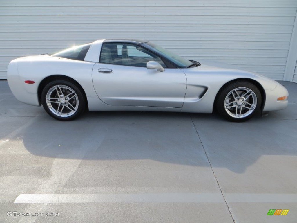 Quicksilver Metallic 2002 Chevrolet Corvette Coupe Exterior Photo #80009144