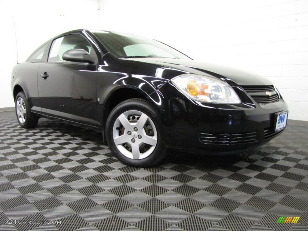 2007 Cobalt LS Coupe - Black / Gray photo #1