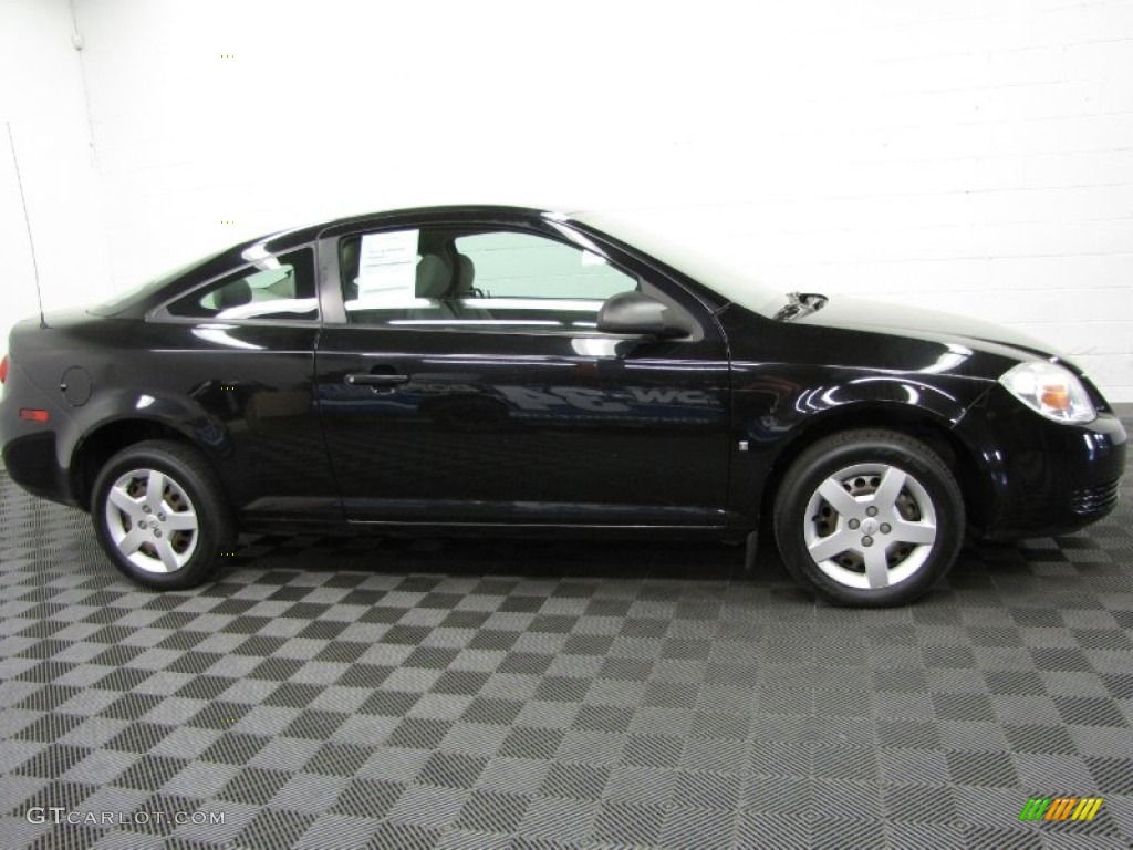 2007 Cobalt LS Coupe - Black / Gray photo #3