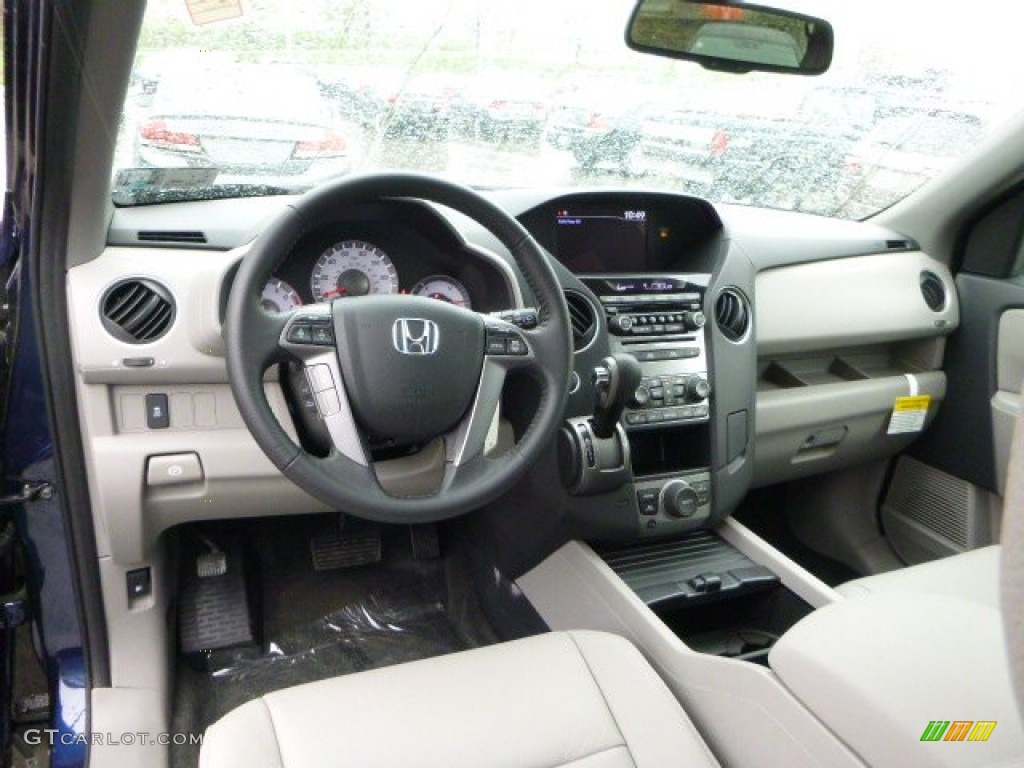 Gray Interior 2013 Honda Pilot EX-L 4WD Photo #80010638