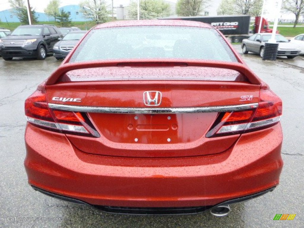 Sunburst Orange Pearl 2013 Honda Civic Si Sedan Exterior Photo #80010815