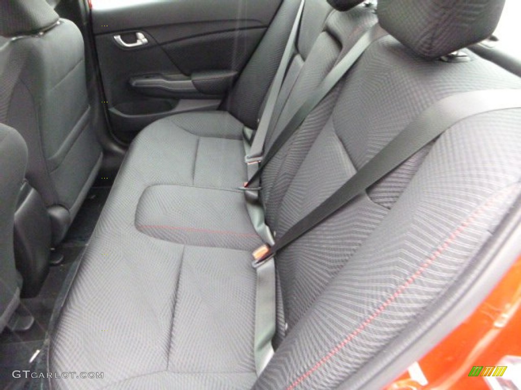 2013 Honda Civic Si Sedan Rear Seat Photos