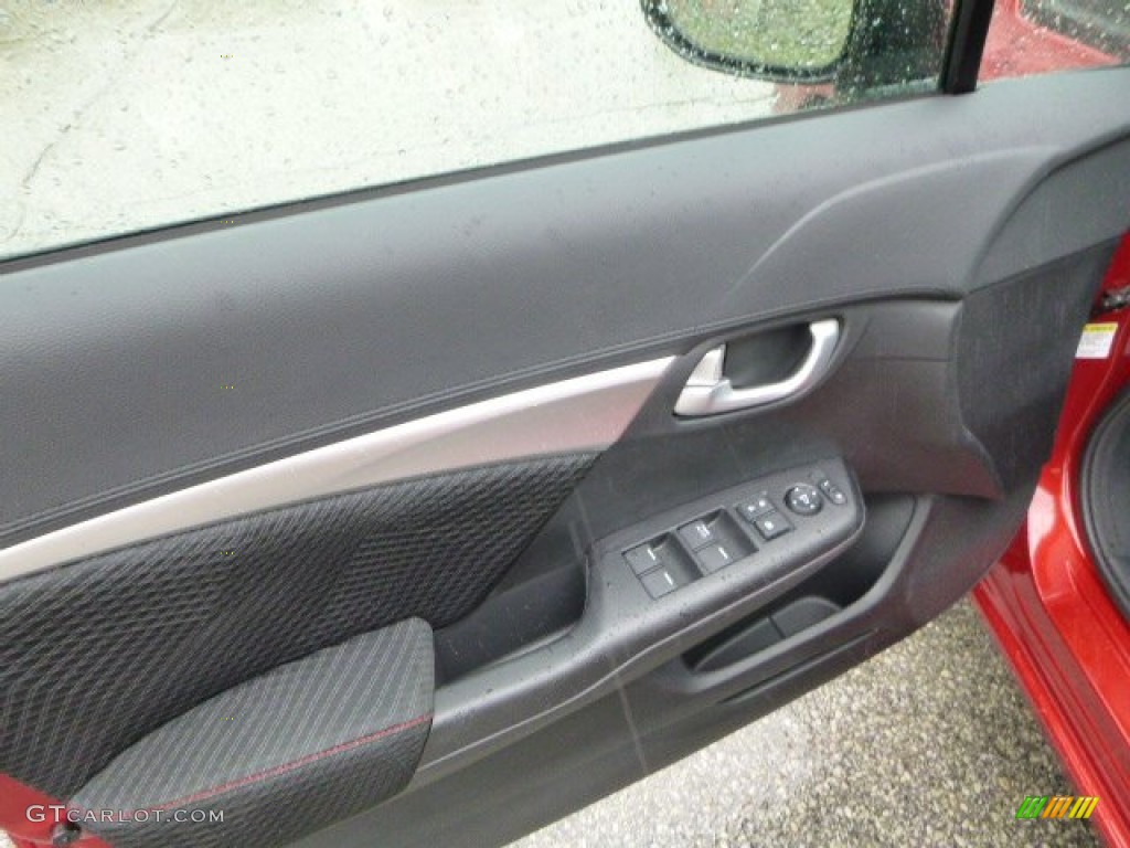 2013 Honda Civic Si Sedan Black Door Panel Photo #80011000