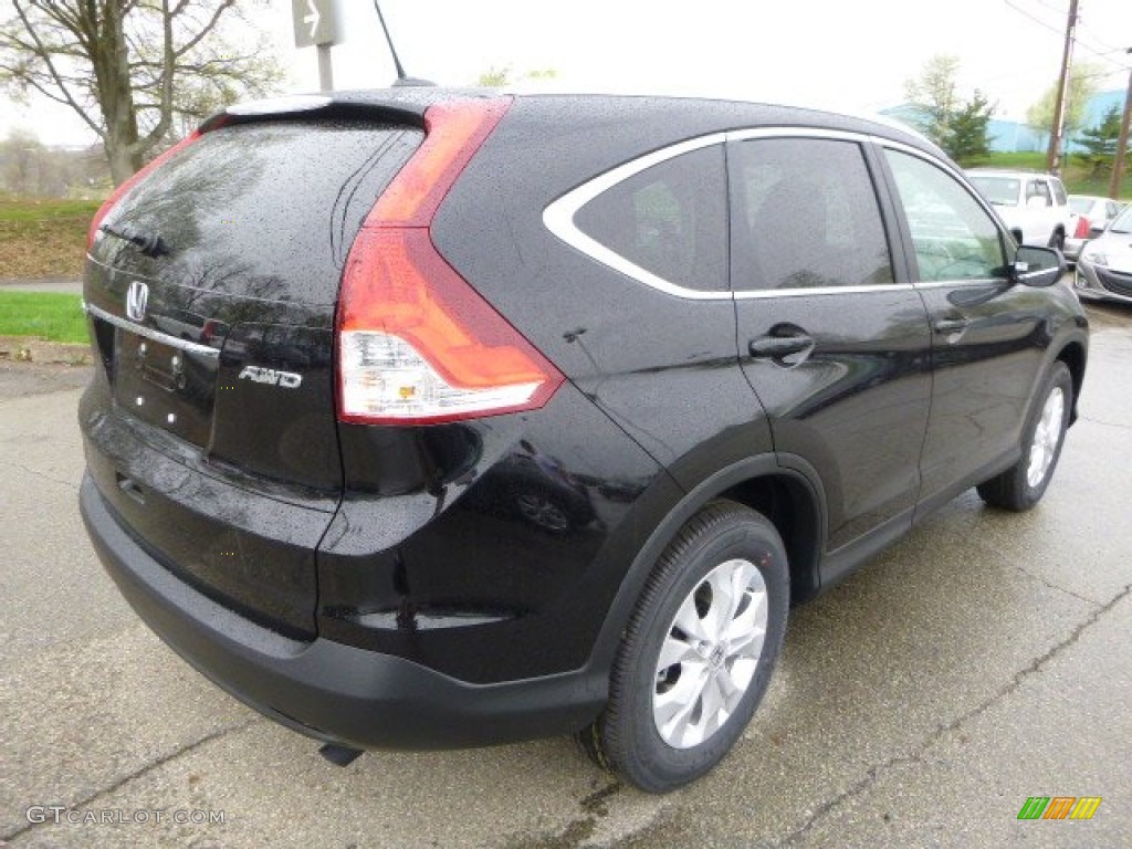 2013 CR-V EX-L AWD - Crystal Black Pearl / Black photo #3