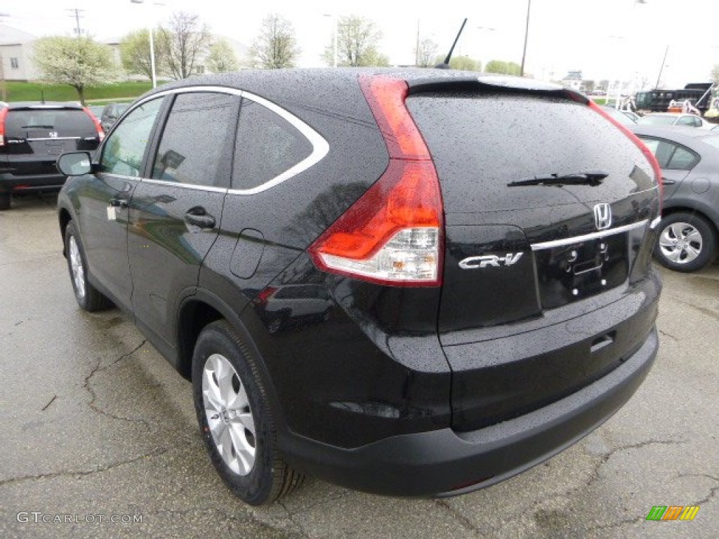 2013 CR-V EX AWD - Crystal Black Pearl / Black photo #5