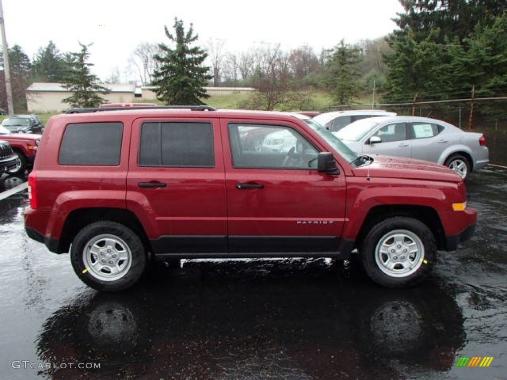 Deep Cherry Red Crystal Pearl 2014 Jeep Patriot Sport Exterior Photo #80012364