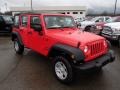 Rock Lobster Red 2013 Jeep Wrangler Unlimited Sport 4x4 Exterior