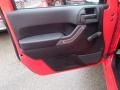 Black 2013 Jeep Wrangler Unlimited Sport 4x4 Door Panel