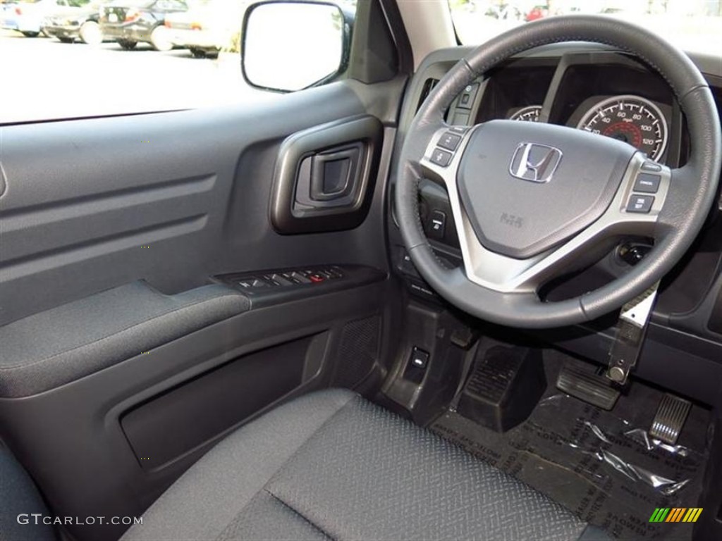 2013 Honda Ridgeline Sport Black Steering Wheel Photo #80013026