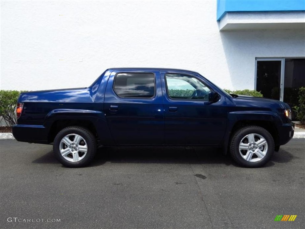 2013 Ridgeline RTL - Obsidian Blue Pearl / Gray photo #2