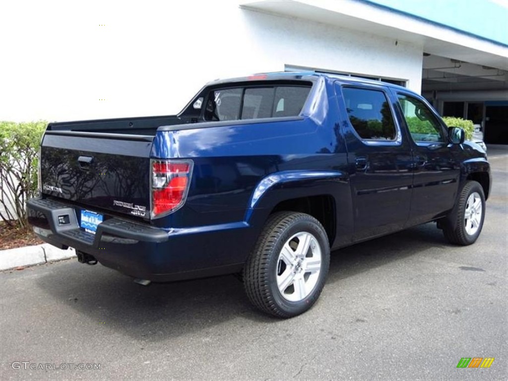 2013 Ridgeline RTL - Obsidian Blue Pearl / Gray photo #3