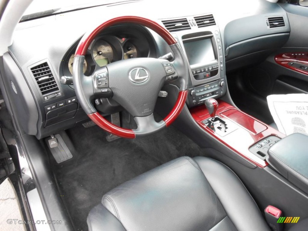 Black Interior 2007 Lexus GS 350 Photo #80013378