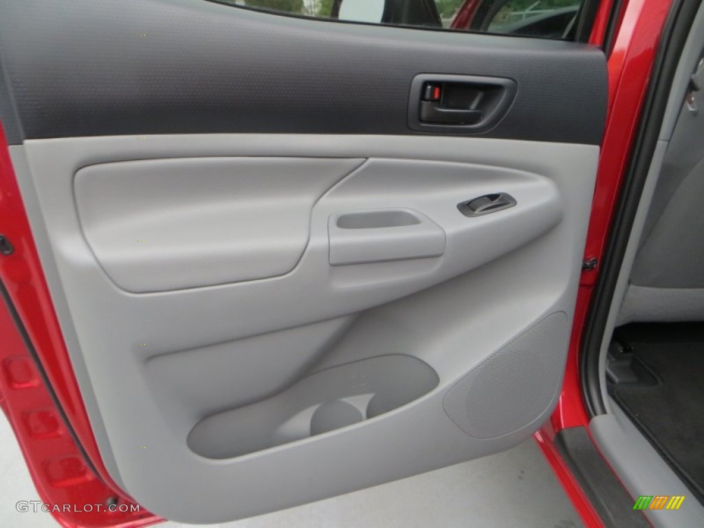 2013 Toyota Tacoma V6 SR5 Prerunner Double Cab Graphite Door Panel Photo #80013412