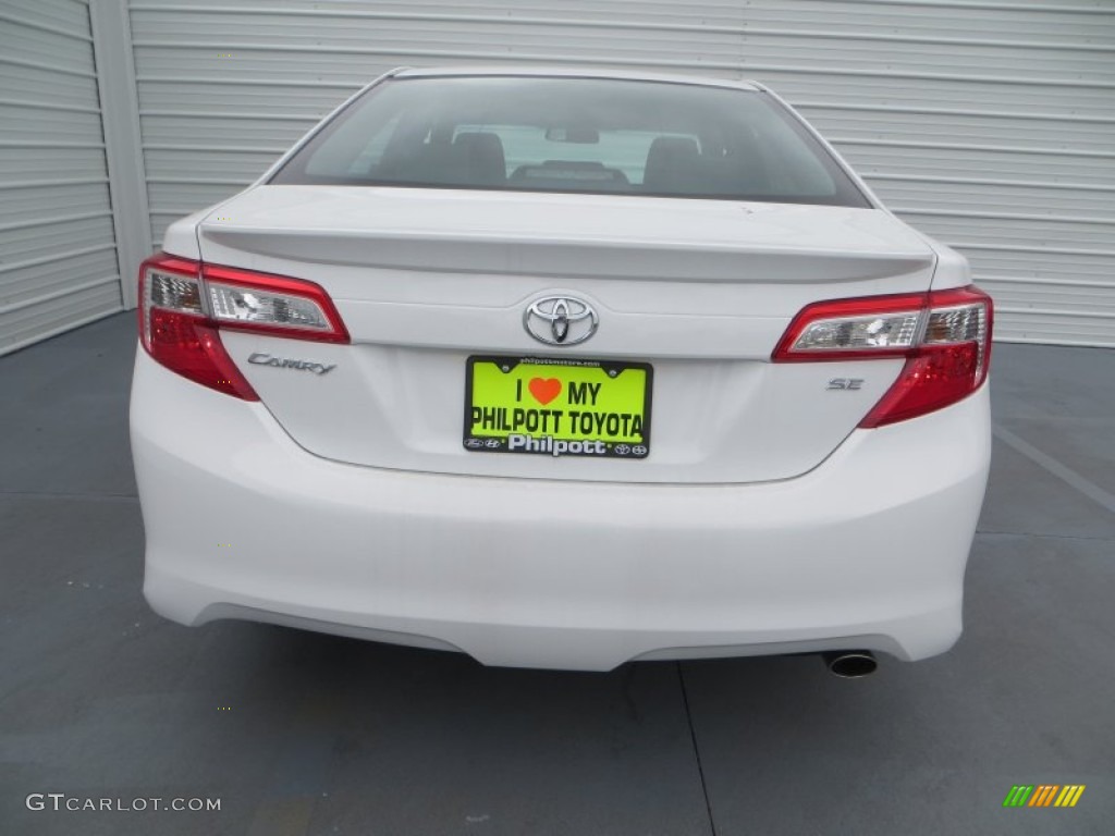 2013 Camry SE - Super White / Black photo #5