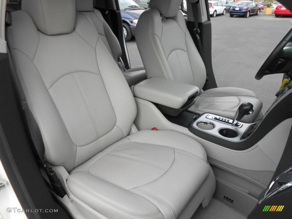 Light Titanium Interior 2012 GMC Acadia SLT AWD Photo #80014203