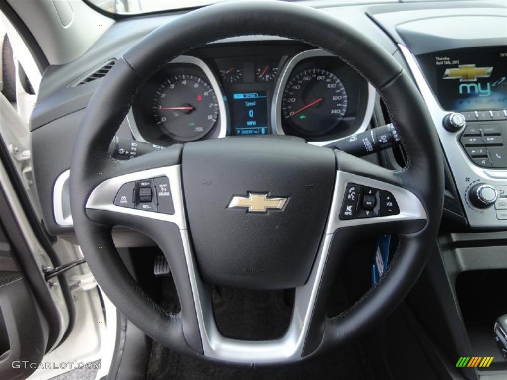 2013 Chevrolet Equinox LT Jet Black Steering Wheel Photo #80014204