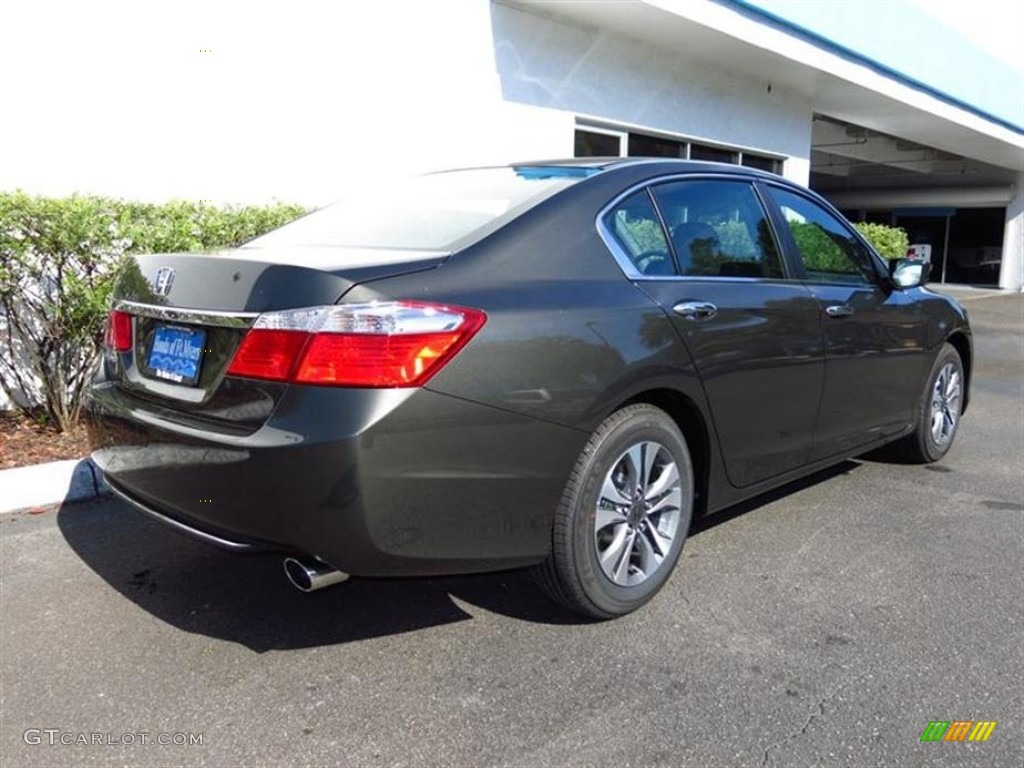 2013 Accord LX Sedan - Hematite Metallic / Black photo #3