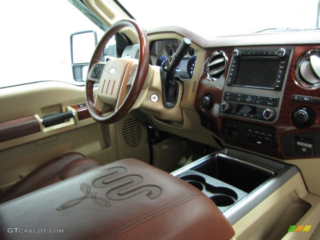 2012 F250 Super Duty King Ranch Crew Cab 4x4 - Oxford White / Chaparral Leather photo #20