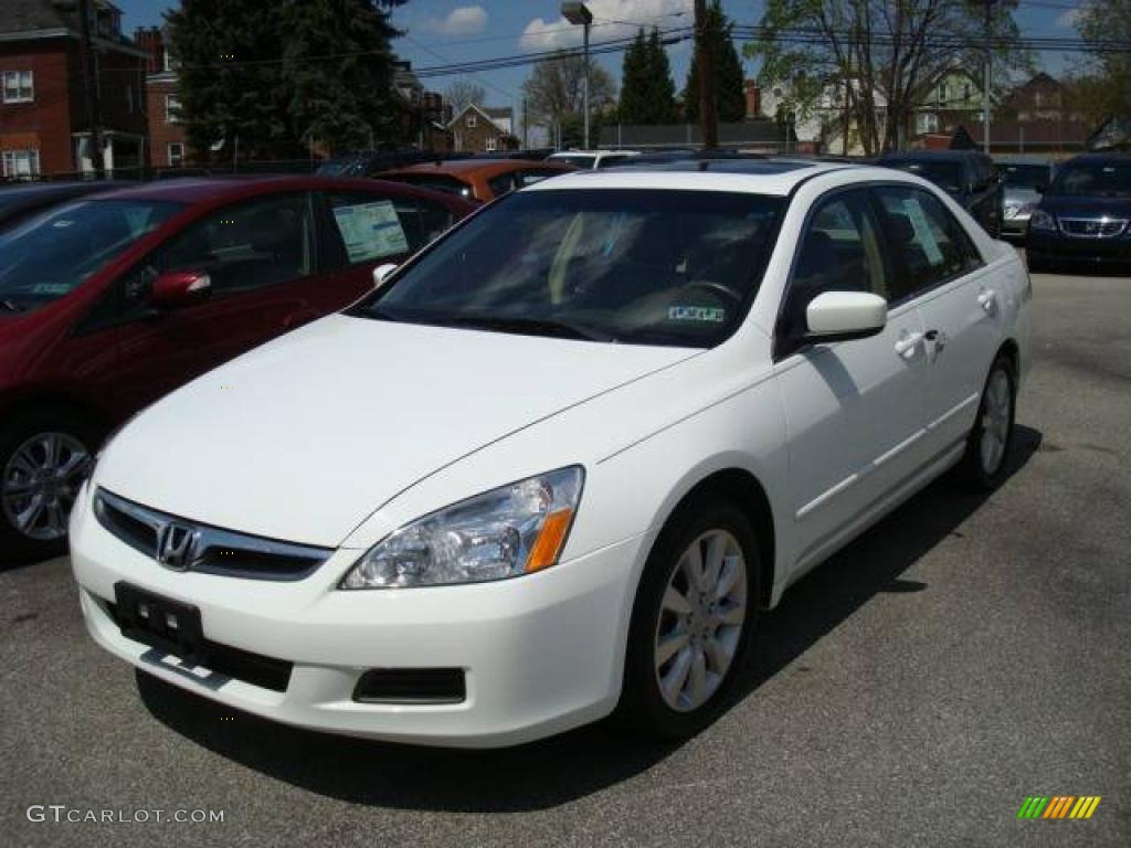 2006 White honda accord ex-l #7