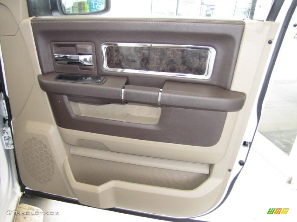 2012 Ram 1500 Laramie Longhorn Crew Cab - Bright White / Light Pebble Beige/Bark Brown photo #57