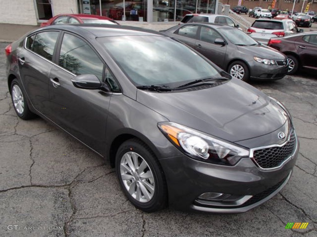 Gunmetal Gray 2014 Kia Forte EX Exterior Photo #80017519