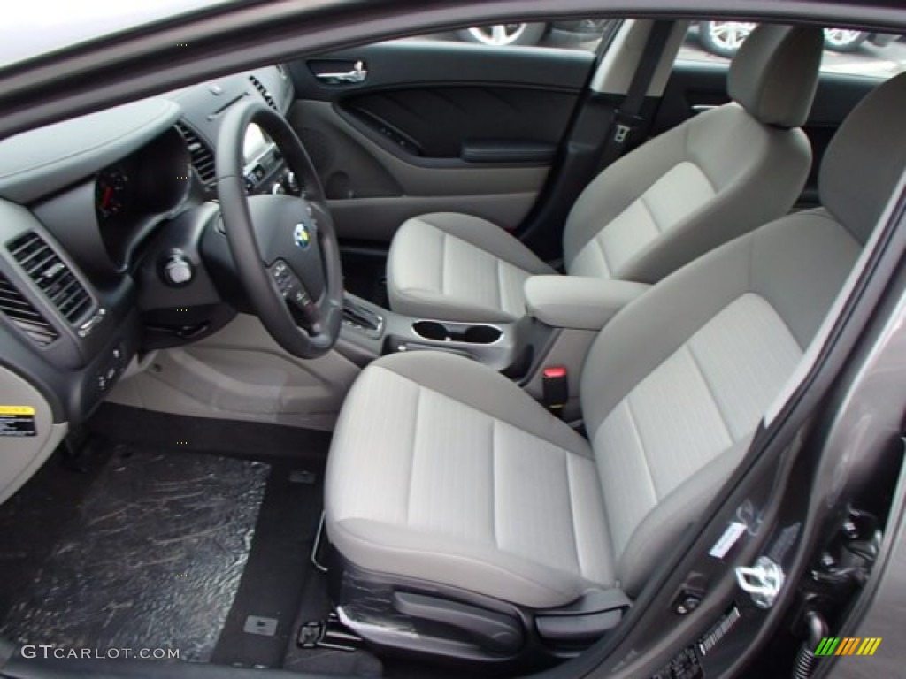 Gray Interior 2014 Kia Forte EX Photo #80017691