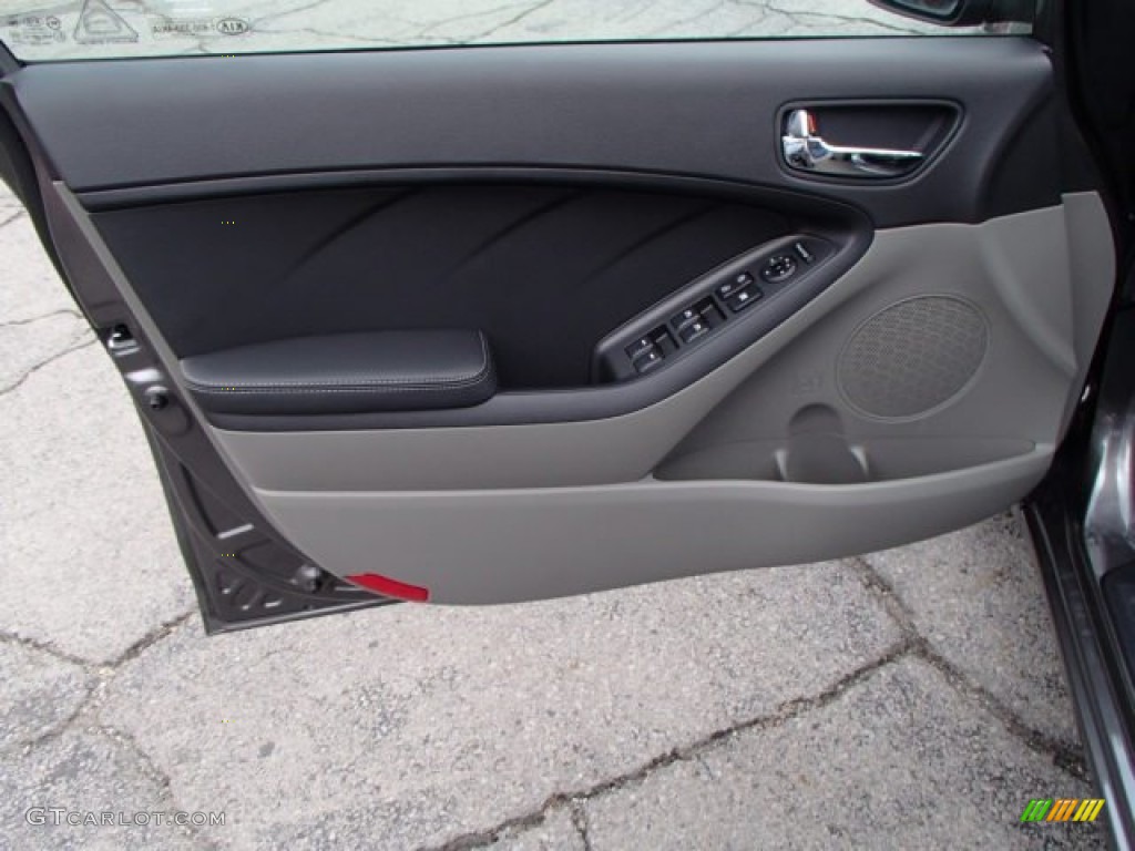 2014 Kia Forte EX Gray Door Panel Photo #80017709