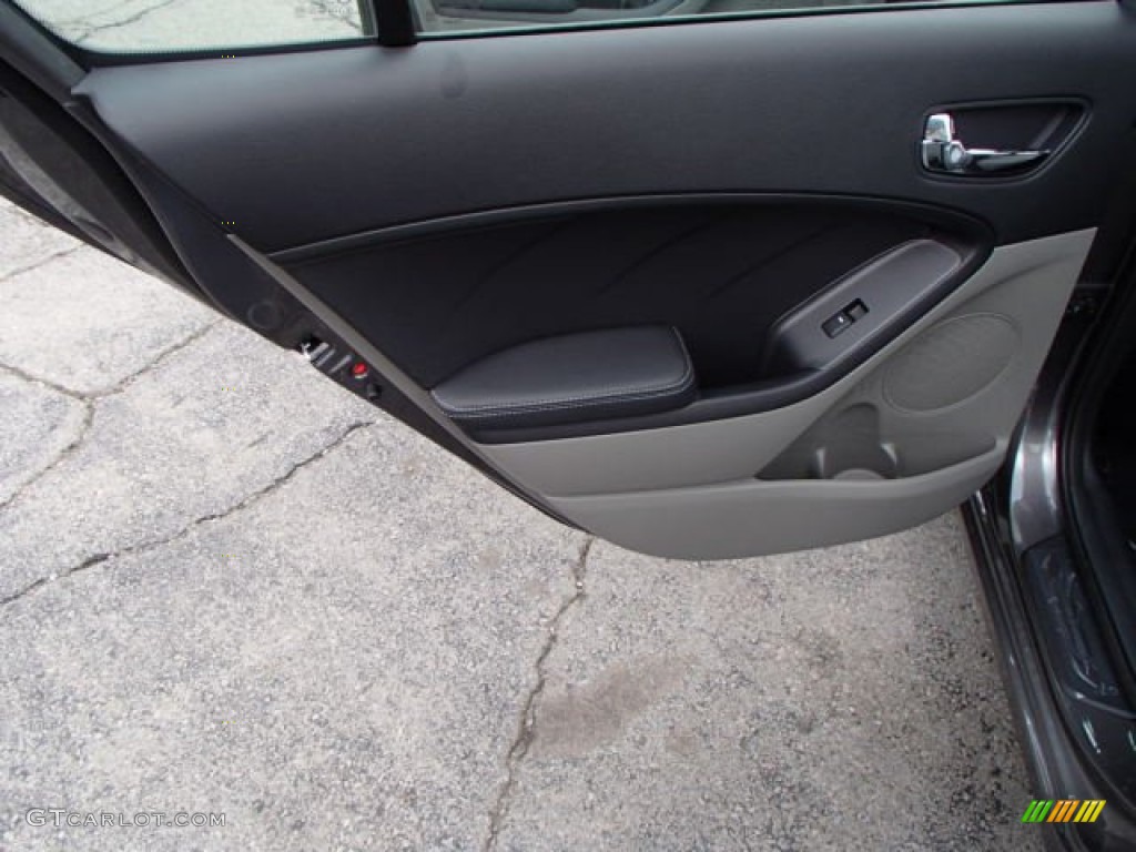 2014 Kia Forte EX Gray Door Panel Photo #80017741