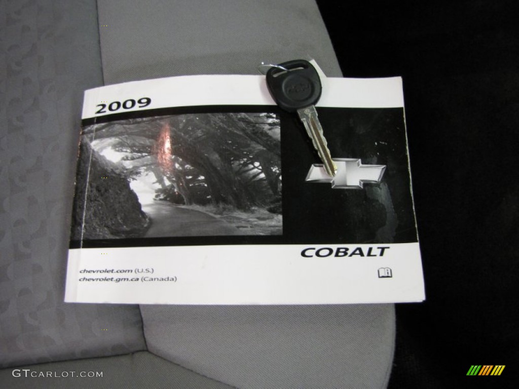 2009 Cobalt LS Coupe - Black / Gray photo #30