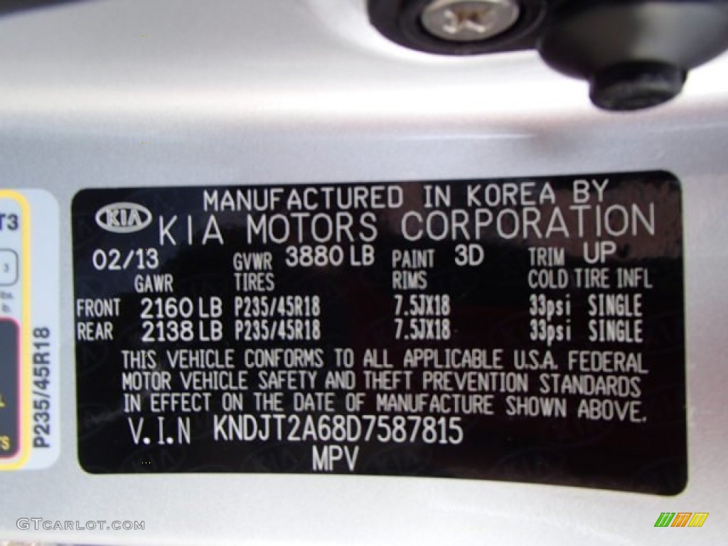 2013 Soul Color Code 3D for Bright Silver Photo #80018832