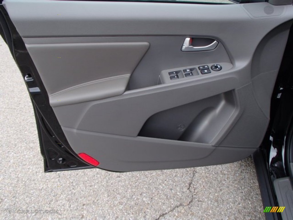 2013 Kia Sportage LX AWD Alpine Gray Door Panel Photo #80019023
