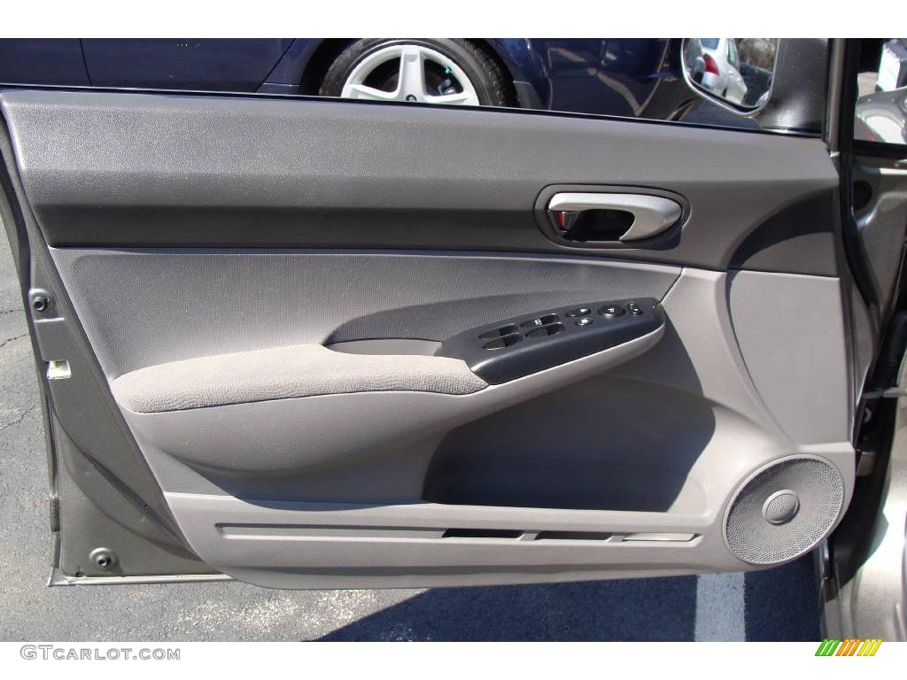 2006 Civic LX Sedan - Galaxy Gray Metallic / Gray photo #8