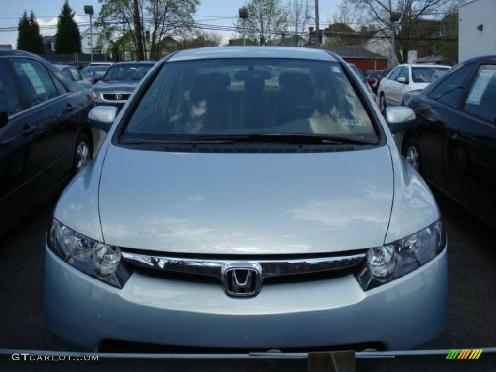 2006 Civic Hybrid Sedan - Opal Silver Blue Metallic / Ivory photo #2