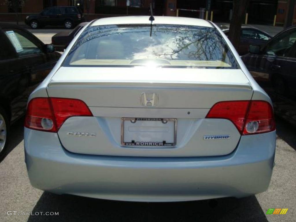2006 Civic Hybrid Sedan - Opal Silver Blue Metallic / Ivory photo #5