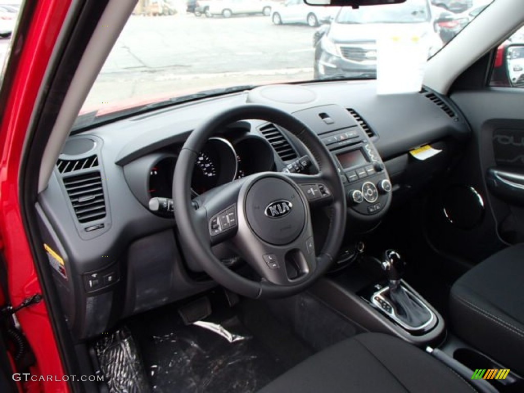 2013 Kia Soul + Black Soul Logo Cloth Dashboard Photo #80019665