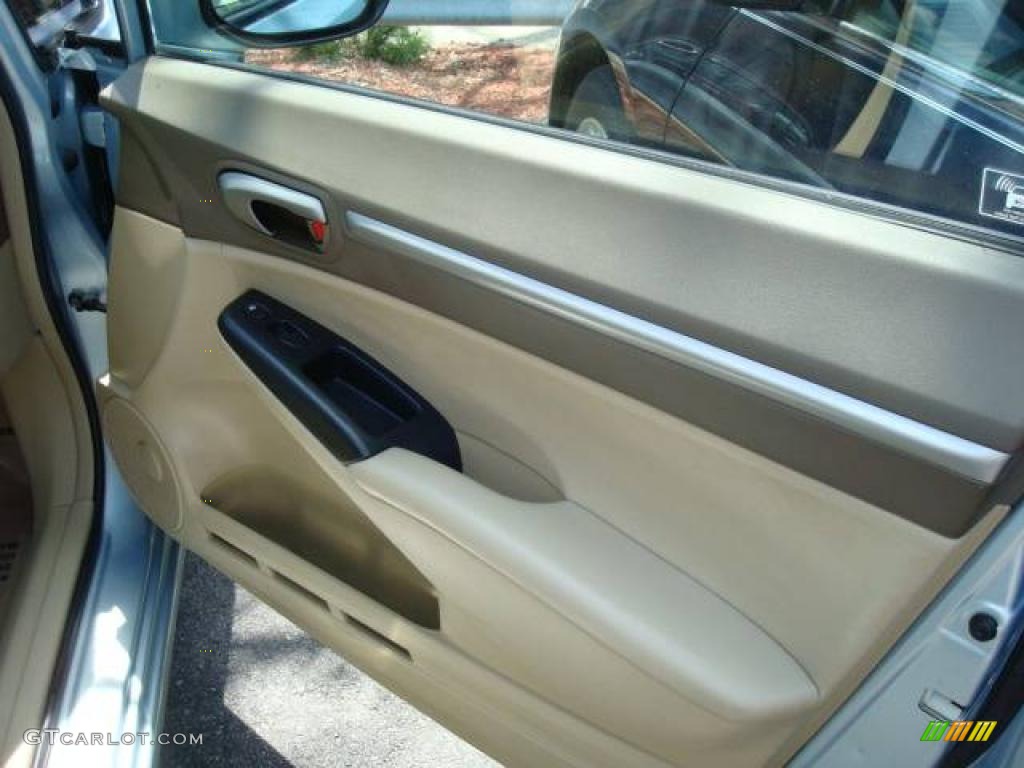 2006 Civic Hybrid Sedan - Opal Silver Blue Metallic / Ivory photo #9