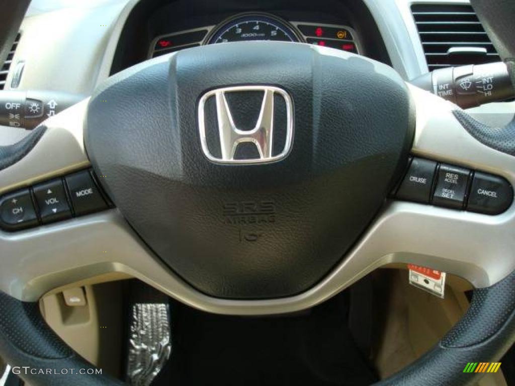 2006 Civic Hybrid Sedan - Opal Silver Blue Metallic / Ivory photo #17