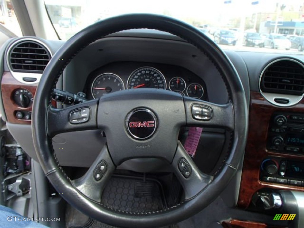 2006 GMC Envoy SLT 4x4 Light Gray Steering Wheel Photo #80020436