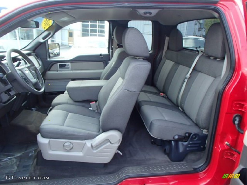 Medium Stone Interior 2010 Ford F150 STX SuperCab 4x4 Photo #80020679