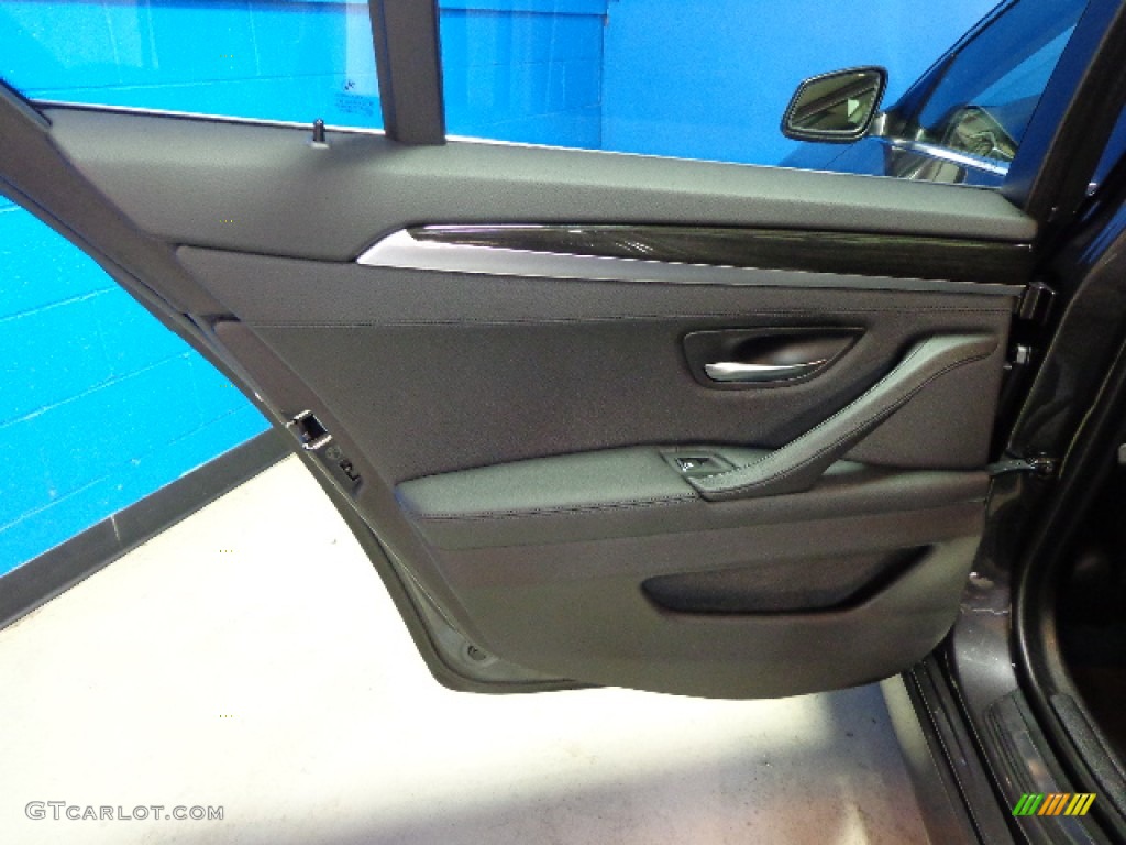 2012 5 Series 528i xDrive Sedan - Dark Graphite Metallic II / Black photo #26