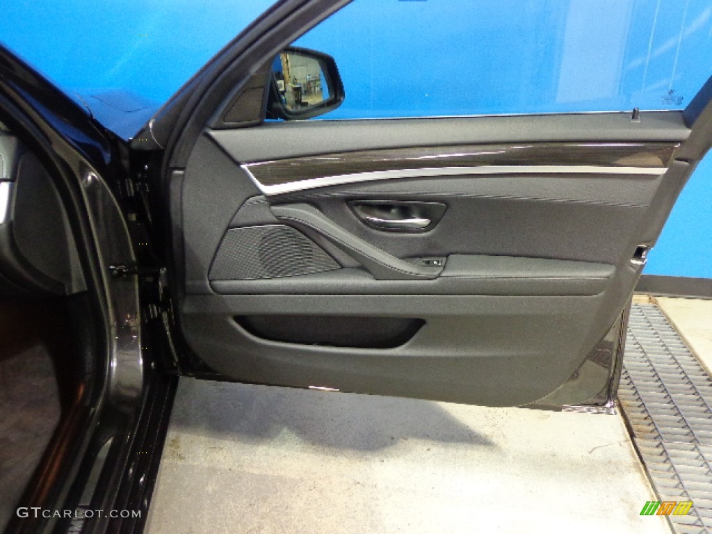 2012 5 Series 528i xDrive Sedan - Dark Graphite Metallic II / Black photo #28