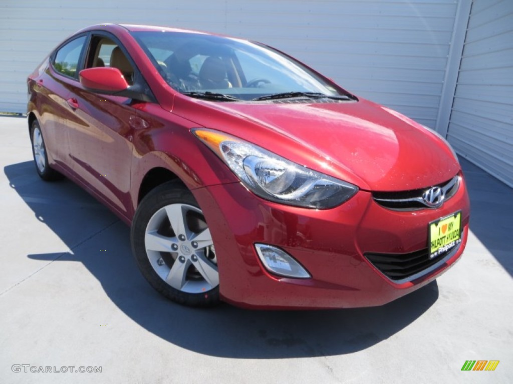 2013 Elantra GLS - Sparkling Ruby / Beige photo #1