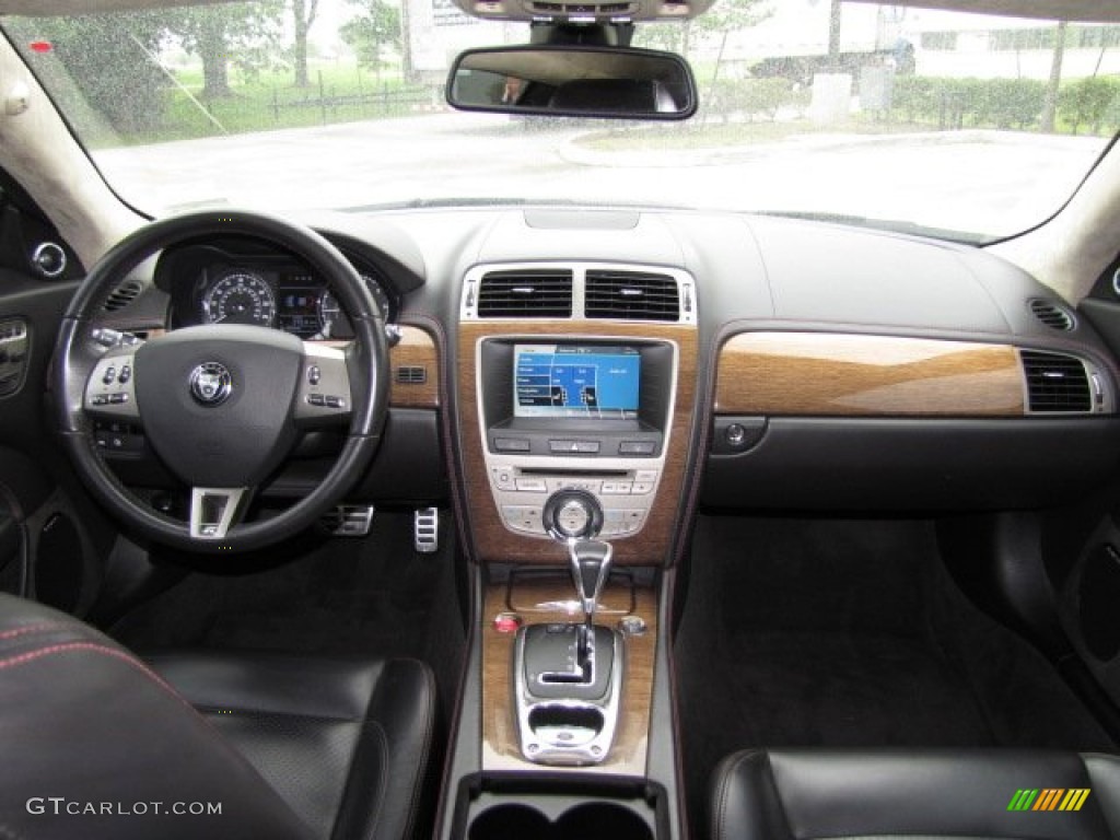 2009 Jaguar XK XKR Portfolio Edition Coupe Charcoal Dashboard Photo #80022554