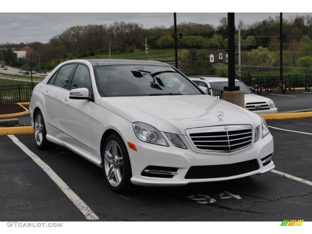 Polar White 2013 Mercedes-Benz E 350 4Matic Sedan Exterior Photo #80022714