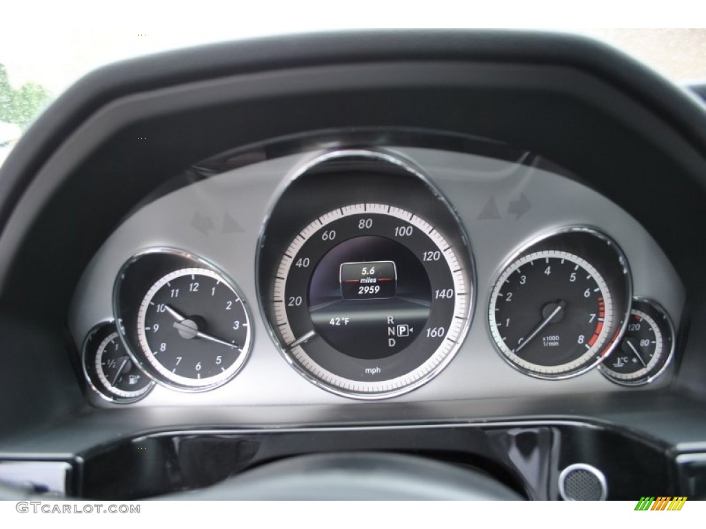 2013 Mercedes-Benz E 350 4Matic Sedan Gauges Photo #80022764